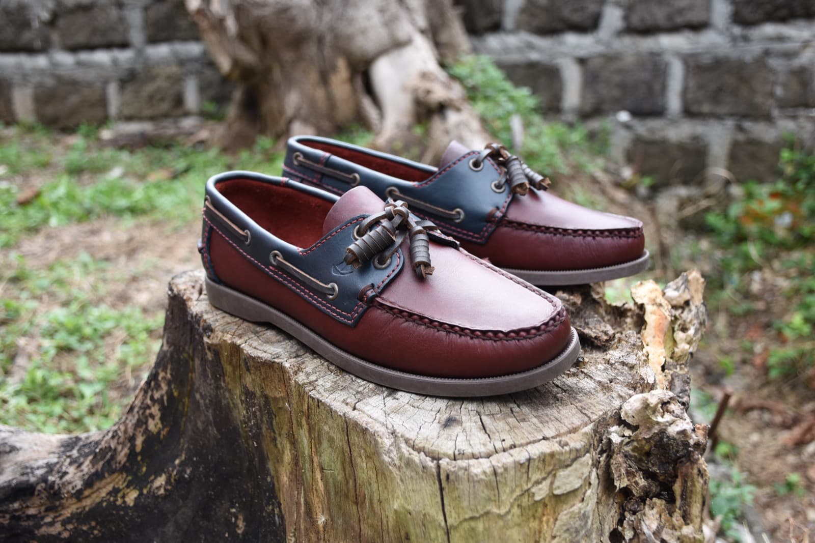 Seacrest boat shoes, maroon